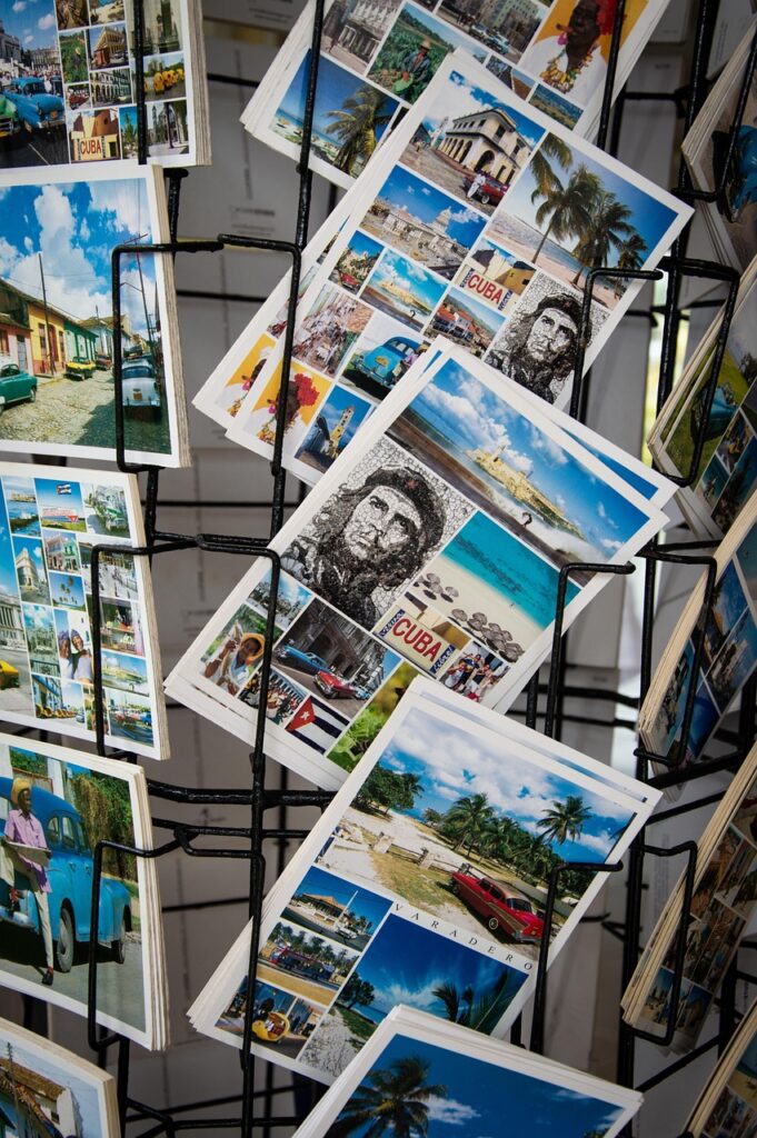 postcards, nature, souvenir, souvenir products, cuba, summer, beach, vacation, resort, che guevara, revolution